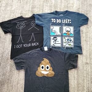 3pk Funny Graphic Tees